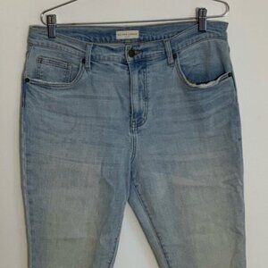 Blue Denim Ankle Jeans